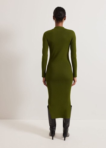 Phase Eight Lucy Column Dress Green Canada | EYTIVJ-431